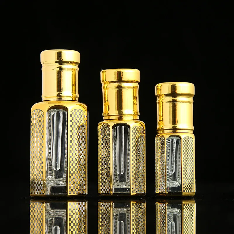 Luxury Skincare Packaging - 10/30pcs/New 3ml/6ml/12ml Empty Gold Glass Essential