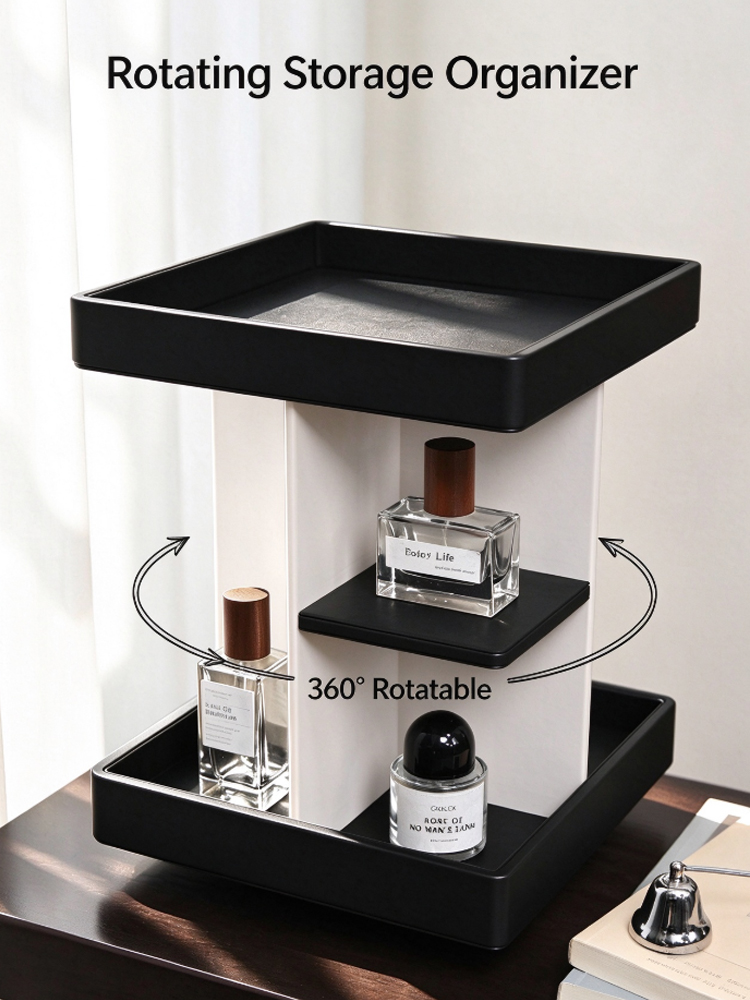 360° Rotating Makeup Organizer - Luxury Skincare Tools review and price