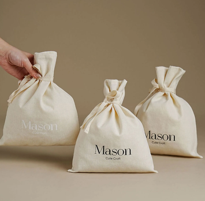 Personalized Cotton Drawstring - Luxury Skincare Logo review and price